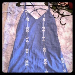 Blue/white dress